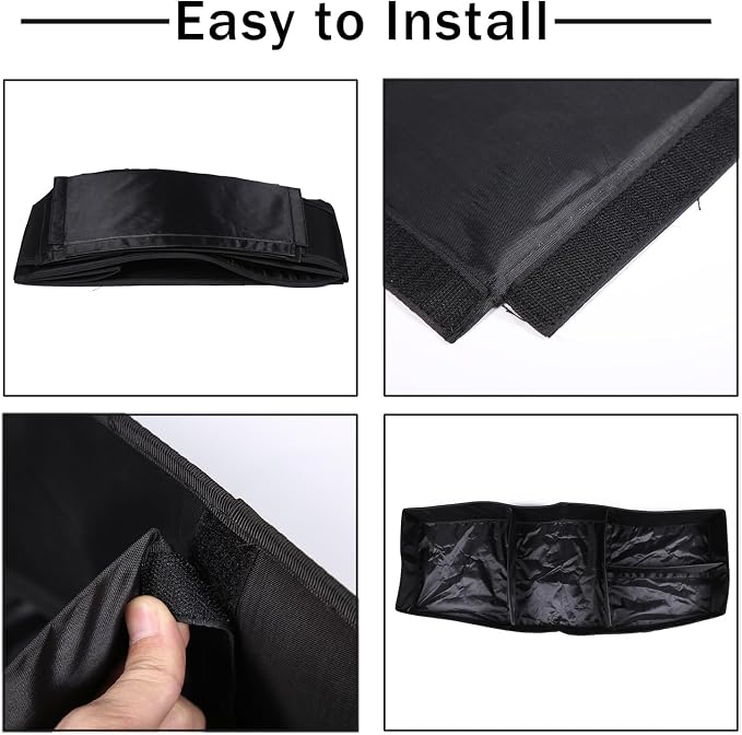 Trunk Organizer Compatible with Honda Pilot 2016-2022, Portable Foldable Large Capacity Cargo Storage Box with 4 Compartments, Oxford Cloth Material