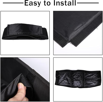 Trunk Organizer Compatible with Honda Pilot 2016-2022, Portable Foldable Large Capacity Cargo Storage Box with 4 Compartments, Oxford Cloth Material