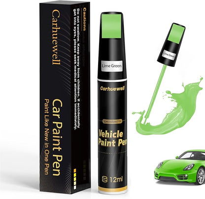 Green Touch Up Paint for Cars, Auto Car Paint Touch Up Paint Pen for Deep Scratches, Car Scratch Repair Pen, Quick and Easy Solution to Repair Minor Automotive Scratches (Lime Green)