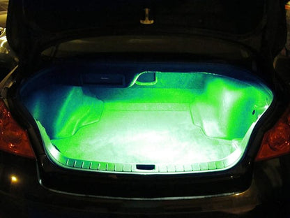 iJDMTOY 18-SMD-5050 LED Strip Light Compatible with Car Trunk Cargo Area or Interior Illumination, Emerald Green