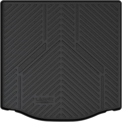 LASFIT Cargo Mat for 2012–2018 Ford Focus Sedan (Gas Models Only, No Subwoofer) Custom Fit All Weather Trunk Liner, Waterproof Heavy Duty Rear Trunk Protector for Cargo Area