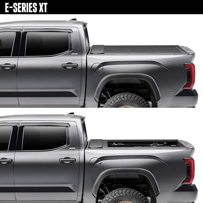 RealTruck Roll-N-Lock E-Series XT Retractable Truck Bed Tonneau Cover | 223E-XT | Fits 2019 - 2025 GM/Chevrolet Silverado/Sierra 1500 Not compatible with Carbon Pro bed 5' 10" Bed (69.9")