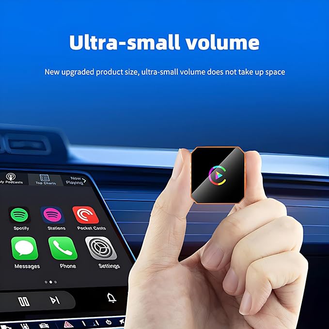 Autolinkr Auto Linkr Auto Linker Pro Wireless CarPlay for iPhone & Android,Screen Mirroring Adapter for Car,Car Screen Mirroring Adapter, Easy Setup, Compatible with iOS 10+,Mini Size,USB/Type C