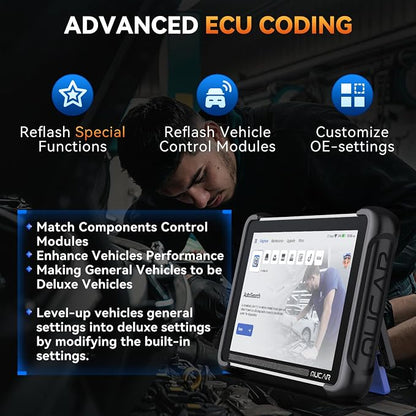 MUCAR 892BT AI Bi-Directional OBD2 Scanner, Full System OBD2 Scanner Diagnostic Tool,35 Services,ECU Coding,FCA Autoauth,CANFD&DOIP,for Car Owners, DIYer, Technicians, Inspectors, Trainees and Others