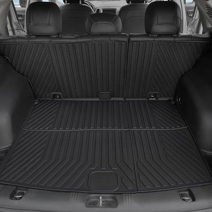 Floor Mats for Jeep Compass 2017-2026, All Weather Floor Mats Cargo Liner with Backrest Protectors and Door Sill Guards Accessories, Full Coverage Set (Fit New Body Style 2nd Generation)