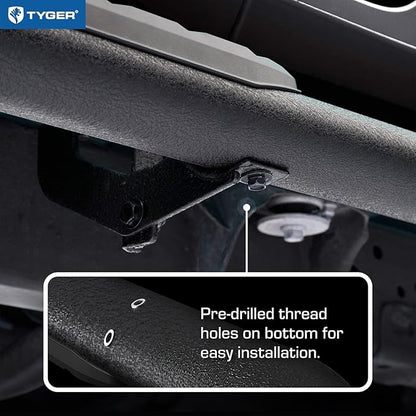 Tyger Auto 3.5" Rider Running Boards Compatible with 2015-2026 Chevy Colorado GMC Canyon | Crew Cab | TG-SS2C35168 | Side Step Rail Nerf Bars