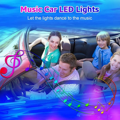 Dreamcolor Acrylic Interior Car Lights, WEBUPAR Car Accessories 18 in 1 Car LED Strip Lights with APP Control and 213 Modes, 175 inches 593 LEDs Fiber Optic Lights, RGB Neon Light Kits