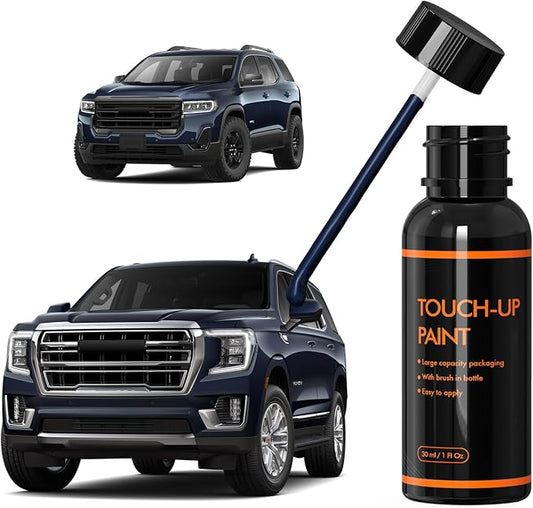 GLU/WA328E Midnight Blue Metallic Touch Up Paint Compatible With GMC, DIY Car Paint Scratch Repair Kit, Automotive Paints, Quick & Easy Fix Scratch Repair for GM Chevrolet Yukon/Acadia