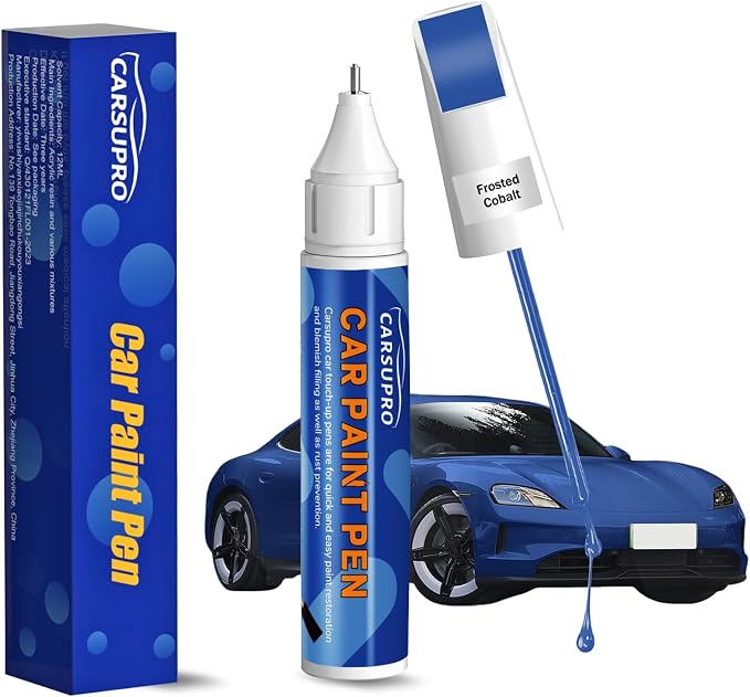 Blue Touch Up Paint for Cars,Car Paint Touch Up Pen for Deep Scratches,Car Scratch Repair Pen Auto Scratch Remover for Easy to Use and Fix(Frosted Cobalt)