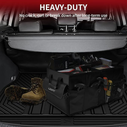 LASFIT Cargo Trunk Mat for Toyota RAV4 2025 2024 2023 2022 2021 2020 2019 (Include Hybrid) All Weather TPE Rear Trunk Cargo Liner Custom Fit Waterproof RAV 4 Cargo Tray Accessories, Black