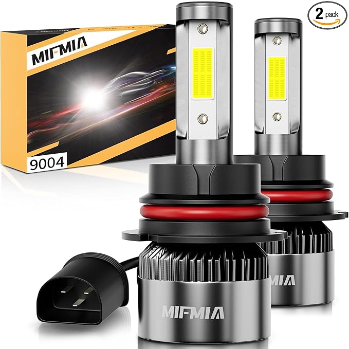 𝟫𝟢𝟢𝟦/𝖧𝖡𝟣 Bulbs 6500K Cool White 900% Brighter 36000LM, Plug and Play with Cooling Fan IP68 Waterproof Off Road Lights, Pack of 2
