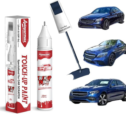 890/5890 Lunar Blue Metallic Car Touch Up Paint for Mercedes-Benz, Color Accurate Two-In-One Car Paint Scratch Repair Pen, Professional Scratch Remover for Vehicles Chips and Nicks Scuff