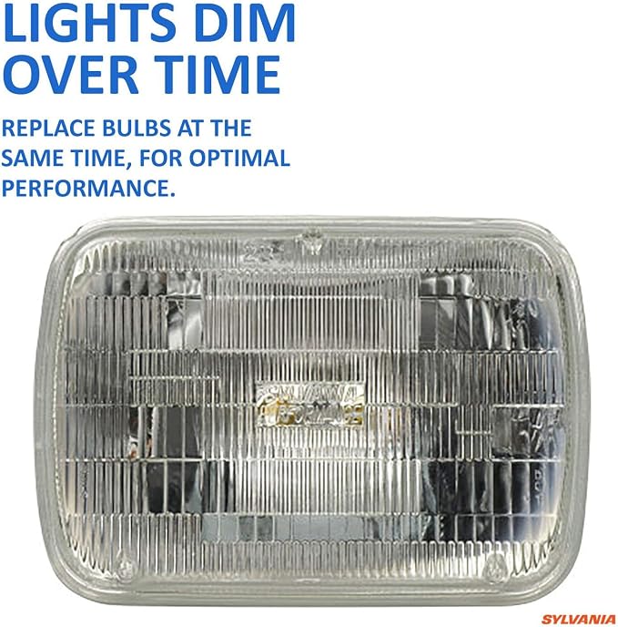 SYLVANIA - H6054 SilverStar Sealed Beam Headlight - High Performance Halogen Headlight Replacement (142x200), Brighter & Whiter Light for Added Clarity Down Road and Sideroad, (Contains 1 Bulb)