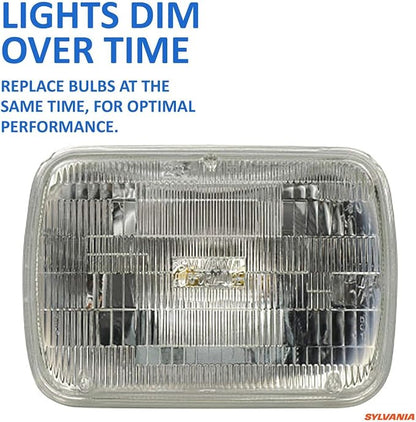 SYLVANIA - H6054 SilverStar Sealed Beam Headlight - High Performance Halogen Headlight Replacement (142x200), Brighter & Whiter Light for Added Clarity Down Road and Sideroad, (Contains 1 Bulb)