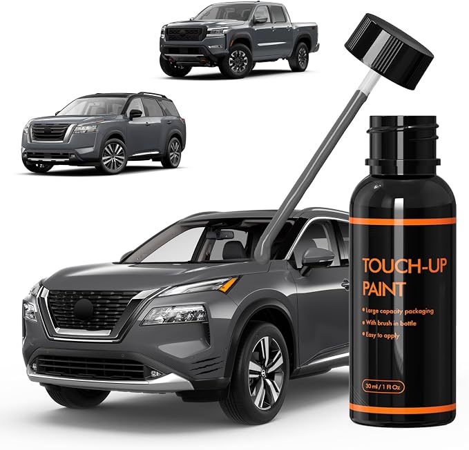 KBY Boulder Gray Touch Up Paint for Cars Compatible with Nissan, DIY Car Paint Scratch Repair Kit, Automotive Paints, Quick & Easy Fix Scratch Repair for Rogue/Pathfinder/Kicks/Frontier/Murano