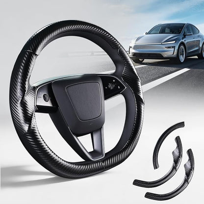 Steering Wheel Cover for Tesla Model Y Juniper (2025- Present) Model 3 Highland (2024- Present), Steering Wheel Accessories for Tesla Model Y Juniper / 3 Highland