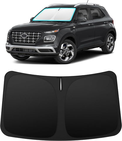 INSAUTO Custom Fit Windshield Sun Shade Accessories for Hyundai Venue 2020-2026, Foldable Front Window Sunshade, UV & Heat Reflector, Keeps Interior Cool, Includes Storage Bag
