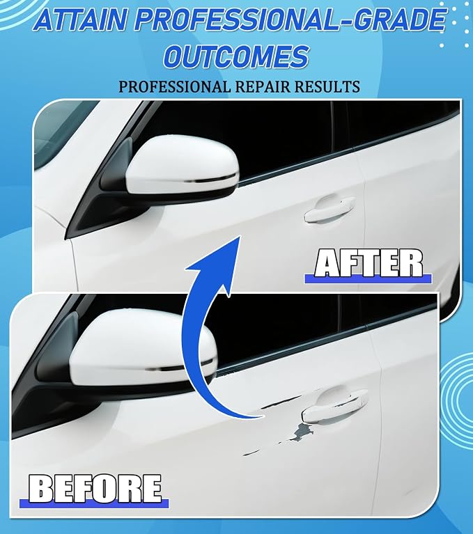 White Car Paint Touch Up Pen, Touch Up Paint for Car with Varnish Clear Coat Pen 2pcs, Car Scratch Repair Pen, Lasting Auto Scratch Remover, Quick and Easy Fix Vehicles Chip Rim Scuff Repair