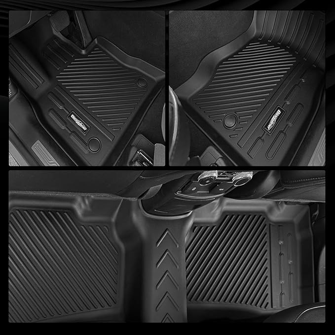 Floor Mats for Ford Escape Hybrid 2020-2025 2026, Trunk Mat and Backrest Mat & Door Sill Guard All Weather TPE Protector for Ford Escape Floor Liner Accessories