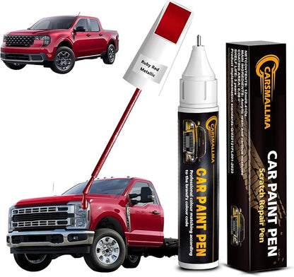 Touch Up Paint for Ford Ruby Red Metallic(RR), Color Exact Match Auto Paint Repair Pen Fix Chips and Nicks Scuff