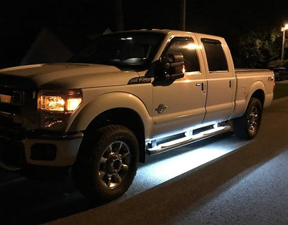 iJDMTOY 40-Inch 63-SMD Flexible LED Running Board/Side Step Lighting Kit Compatible with Ford GMC Chevy Dodge Toyota Nissan Honda Truck SUV, Xenon White