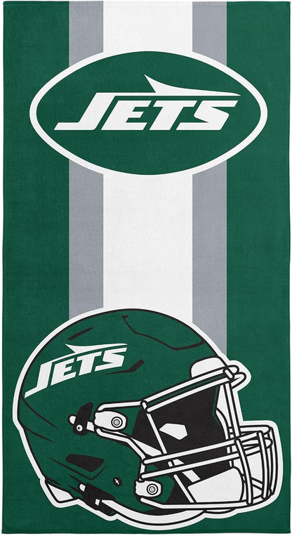 Northwest NFL New York Jets Unisex-Adult Beach Towel, 30" x 60", Zone Read