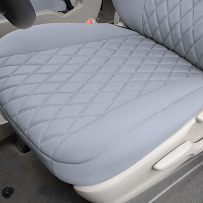 FH Group Custom Fit Car Seat Covers Specifically Made for 2011-2020 Toyota Sienna 7 Seater with Ultraflex Neoprene Water Resistant Automotive Seat Covers - Full Set Solid Gray