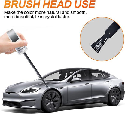 (Midnight Silver Metallic PMNG) Car Touch up Paint Compatible with Tesla Model Y/3/X/S, Premium Car Scratch Remover for Deep Scratches, Car Paint Pen Scratch Repair Two-In-One Touch Up Paint