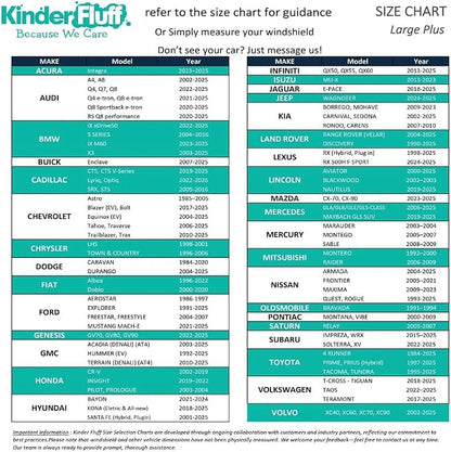 Windshield Sun Shade - Certified 99.87% UVB & 99.02% UVA Protection Car Sun Shade. Award Winning Sunshade for Car Windshield with Patented Technology. Size L+ 60"x30" Car Window Shades by Kinder Fluff