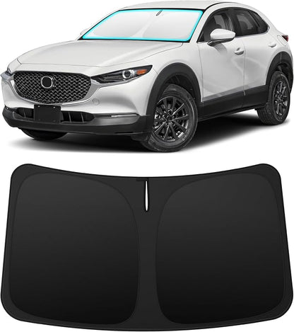 INSAUTO Custom Fit Windshield Sun Shade Accessories for Mazda CX30 CX-30 2020-2026, Foldable Front Window Sunshade, UV & Heat Reflector, Keeps Interior Cool, Includes Storage Bag