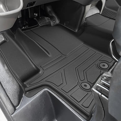 KARPAL Floor Mats for 2022-2026 Ford Transit/E-Transit w/Vinyl Floors (No Transit Connect), Custom Fit TPE All Weather Ford Transit Accessories Front Floor Liner