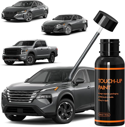 KAD Gun Metallic Touch Up Paint for Nissan, DIY Car Paint Scratch Repair Kit, Automotive Paints, Quick & Easy Fix Scratch Repair for Rogue/Sentra/Altima/Frontier/Pathfinder/Kicks/Versa