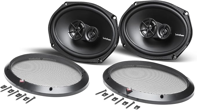 Rockford Fosgate Prime R169X3 6"x9" 3-Way Full Range Coaxial Speakers (Pair)