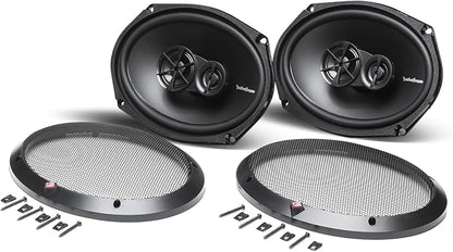 Rockford Fosgate Prime R169X3 6"x9" 3-Way Full Range Coaxial Speakers (Pair)