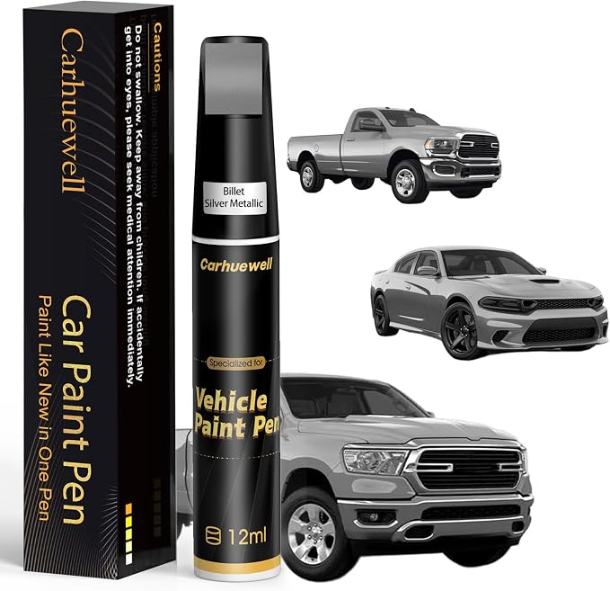Touch Up Paint for Ram Billet Silver Metallic(PSC/JSC) Car Touch Up paint Genuine Exact Color Code Compatible With Ram Vehicle