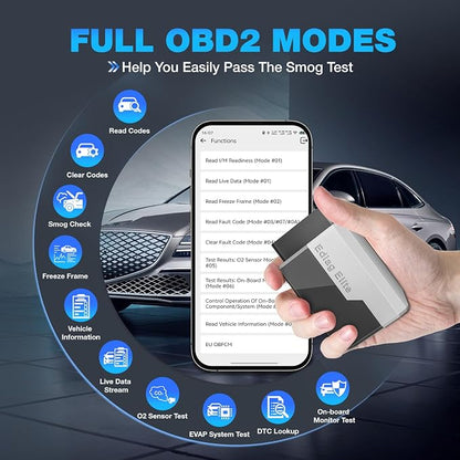 Ediag Elite KINGBOLEN Bluetooth OBD2 Scanner, Lifetime NO Cost Update Bidirectional Scan Tool for iOS & Android, Wireless Full System Car Diagnostic Scanner, 15+ Reset Service, CANFD, FCA AutoAuth