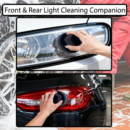 Wheel Tire Shine Sponge, Soft Foam Applicator Pad for Tire Dressing, Reusable Tire Shine Tool, Car Cleaning Accessories for Daily Auto Detailing, Suitable for Car Tires, Wheels & Auto Exterior Care