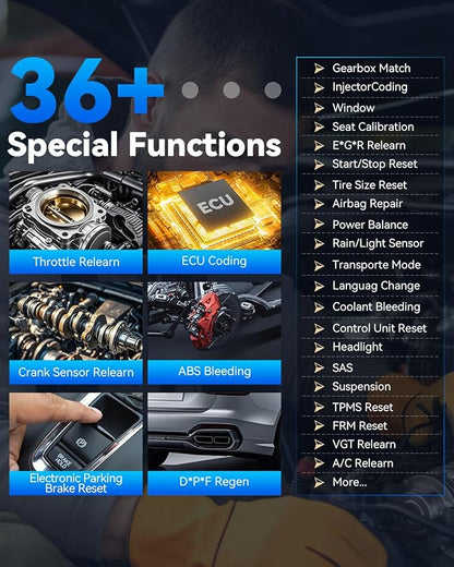 XTOOL D7 Bidirectional Scan Tool: 2026 Ai-Assisted OBD2 Scanner Diagnostic Tool with 36+ Resets, Full System Car Scanner with EPB, Injector Test, Throttle, Crank Sensor Relearn, FCA, CANFD & DoIP