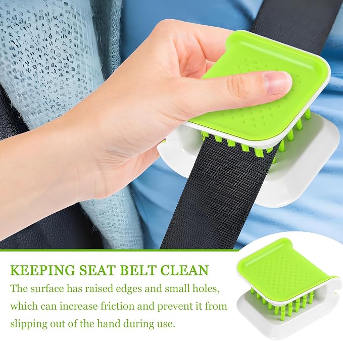2PCS Car Seat Belt Cleaning Brush, U-Shaped Double-Sided Interior Car Detailing Brushes, Non-Slip Seatbelt Cleaner, Universal Washing Tool Cleaning Supplies for Automotive & Home Use (2PCS)