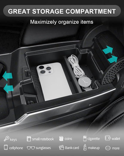 CDEFG for 2025 2026 RDX Center Console Organizer for 2025 2026 RDX Accessories Middle Console Organizer Armrest Storage Box