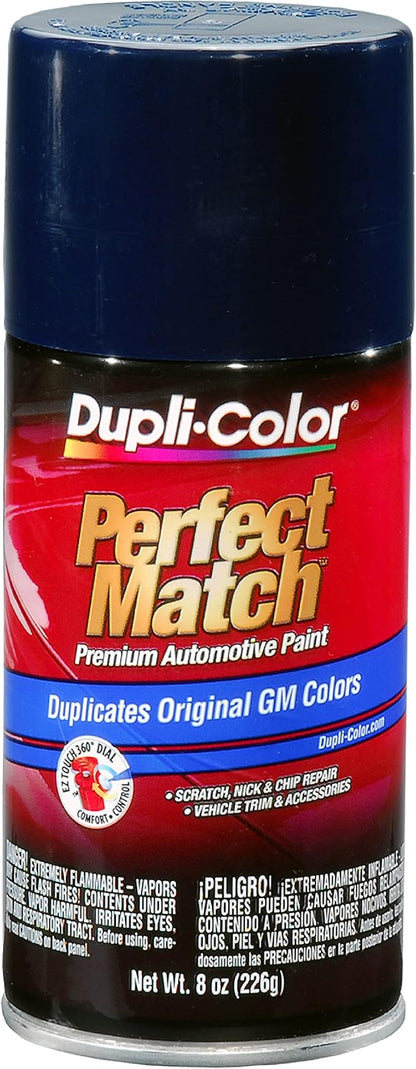 Dupli-Color EBGM05417 Perfect Match Automotive Spray Paint – General Motors Dark Blue, 29 WA7349, 42 – 8 oz. Aerosol Can