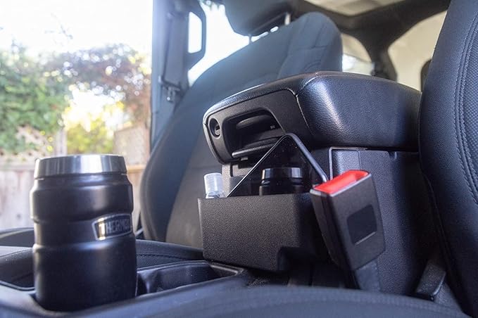 Center Console Hanging Box Compatible with Jeep Wrangler JL/JLU 2018-2022 2023 2024 2025 2026 and Gladiator JT Truck 2020-2026 Interior Accessories, Armrest Storage Organizer Tray (Not for JK/JKU)