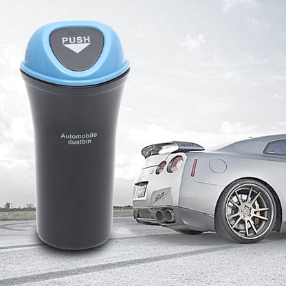 VOSAREA Auto Dustbin Car Trash Can Garbage Can Leakproof Vehicle Trash Bin(SkyBlue)