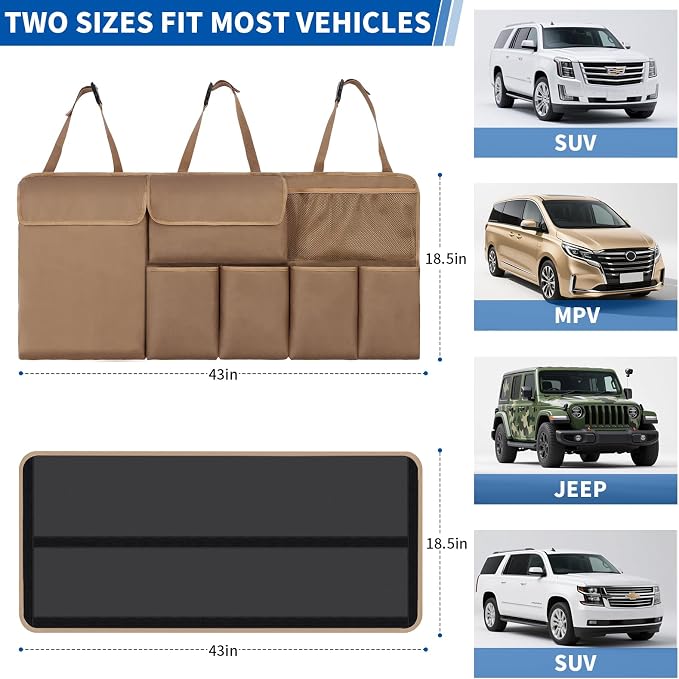 Car Trunk Organizer Backseat Hanging Organizer with Storage Pockets for Subaru Crosstrek, Forester, Outback, Ascent 2000-2024 2025 Car Accessories