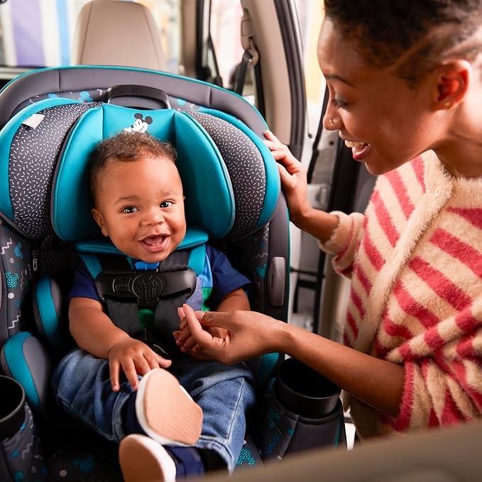 Disney Baby Grow and Go All-in-One Convertible Car Seat, Infant to Toddler Carseat, Mickey Sprinkle
