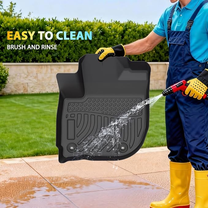 Floor Mats & Cargo Liner for Honda HR-V 2016-2022 (Only AWD Models) Custom Fit TPE Car Mats Accessories for HRV All Weather Protection Waterproof Anti-Slip Liners 1st & 2nd & Trunk Mat