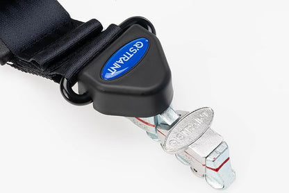 Q'Straint Q8-6326-A1-T Retractable Occupant Securement Kit | Dual L-Track Floor & Wall Anchorage Fittings | Manual D-Ring Height Adjuster | for Transit Vans, Buses & Paratransit