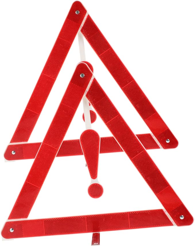 2pcs Car Warning Sign Safety Triangle Car Warning Triangle for Road Safety Kit and Easy to Use
