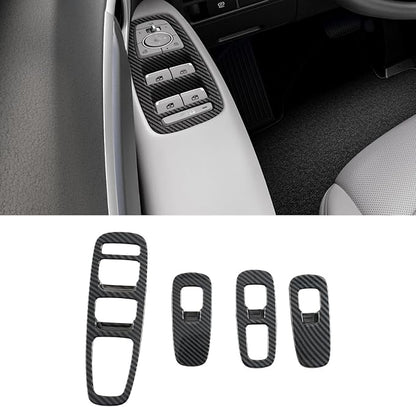 Interior Trim for Hyundai Sonata 2024 2025 2026 Carbon Fiber Gear Shift Panel with Steering Wheel Trim