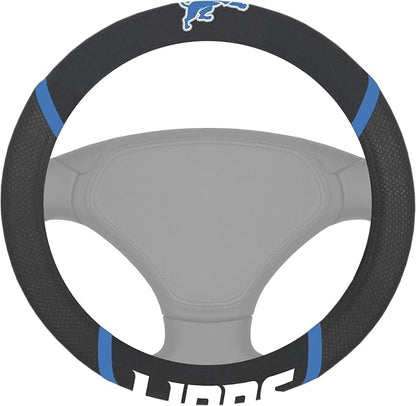 FANMATS NFL Unisex-Adult Embroidered Steering Wheel Cover